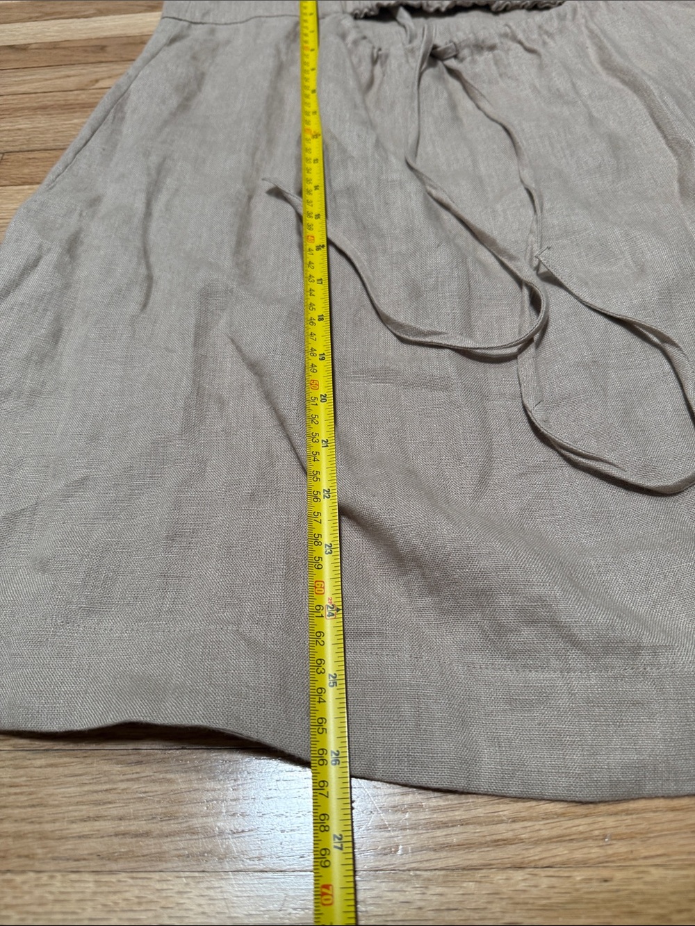 Banana Republic STRAPPY LINEN MINI DRESS NATURAL SIZE MEDIUM - Picture 7 of 9